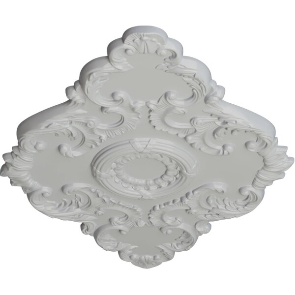 Piedmont Ceiling Medallion, Hand-Painted Frost, 37W X 26H X 1 3/8P